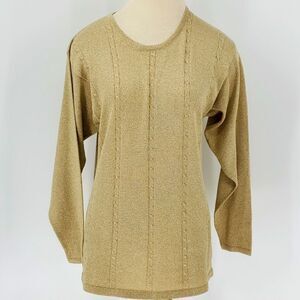 LISA originals,  gold threads. Pull over. Size medium. Great top.